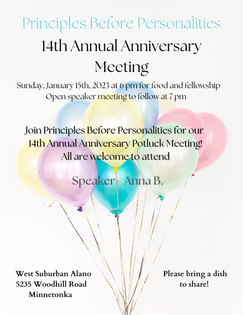 2023 PBP Potluck meeting flyer