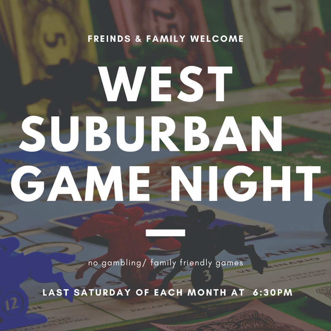 West Suburban Game night poster