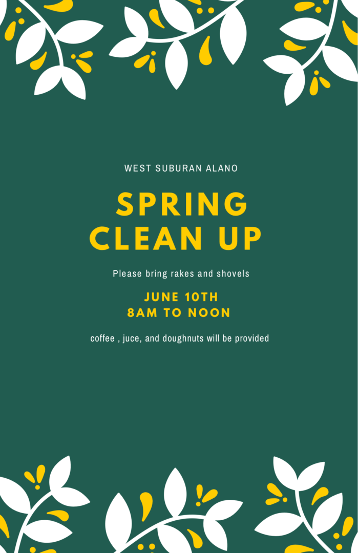 Spring Clean Up 2023 invitation card