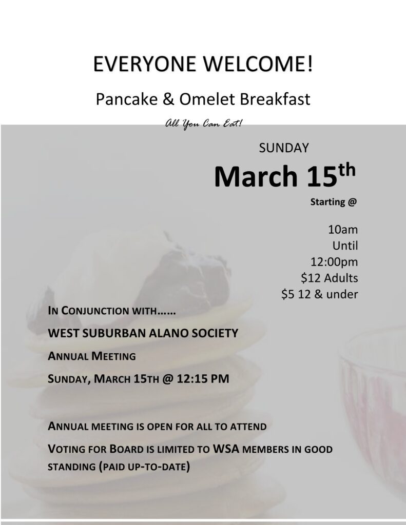 2026 WSA Pancake Breakfast